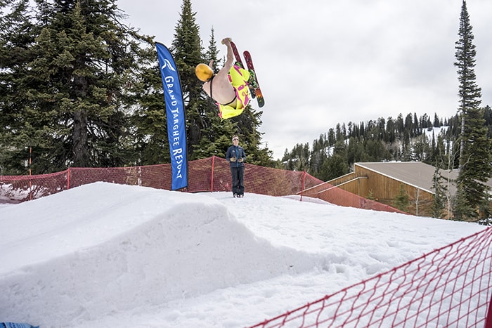 Grand Targhee spring skiiing gaper day