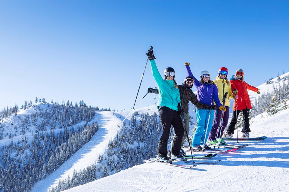 Some ladies enjoying Sun Valley's slopes.