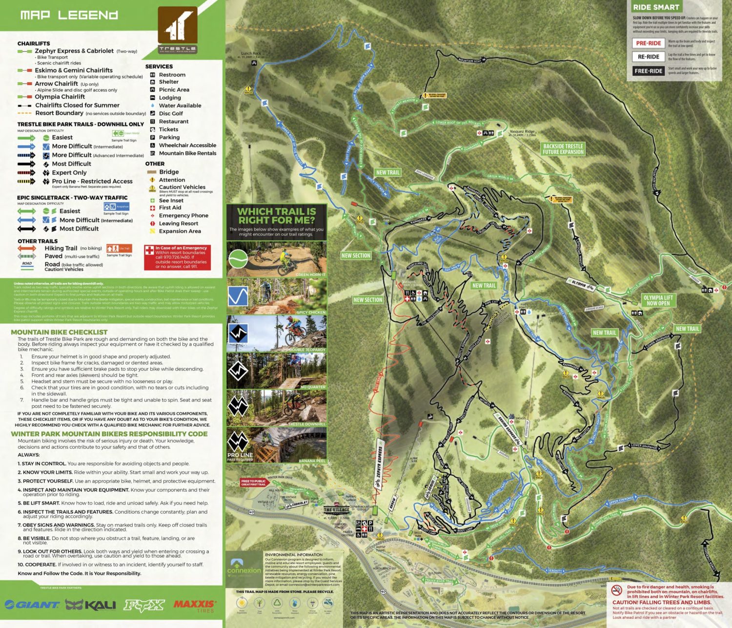 Winter Park, Colorado, Summer, biking, downhill, trestle
