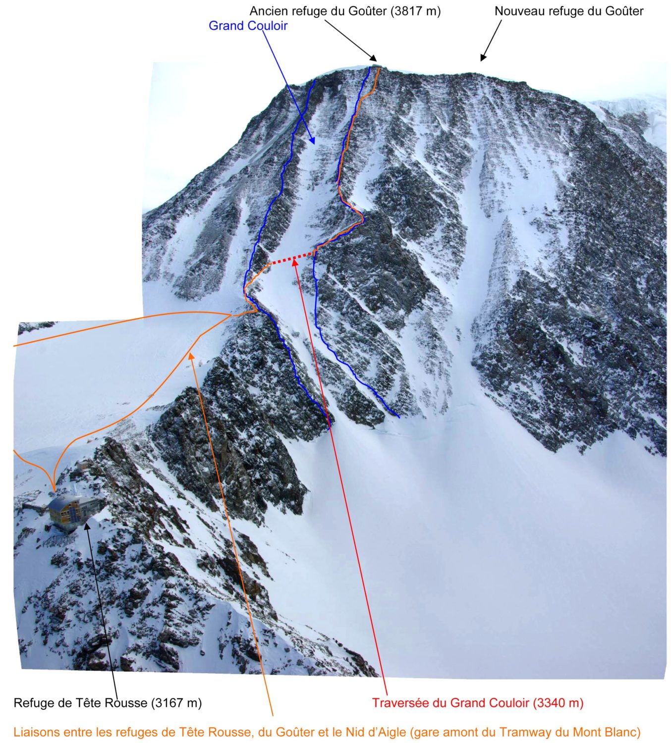 Mont Blanc Climber Ascent Alps France Italy