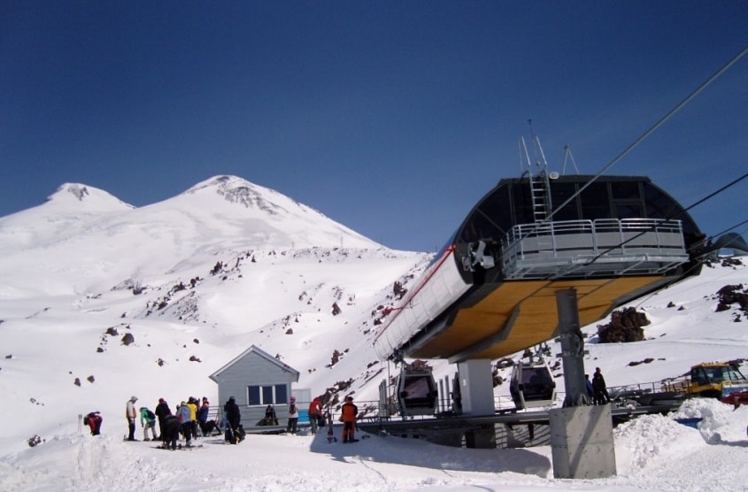 Lift, gondola, europe, highest, russia, peak