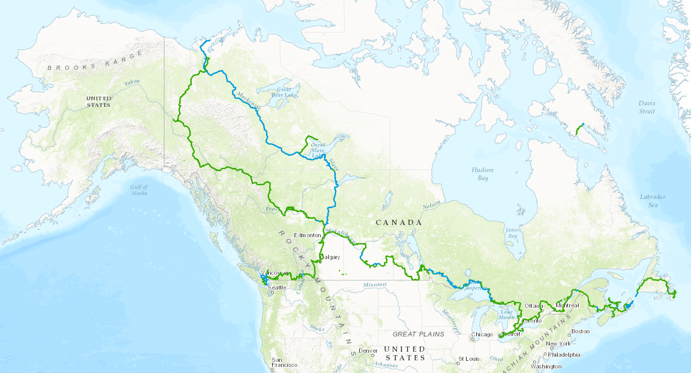 canada, the great trail, worlds longest trail, north america, coast to coast
