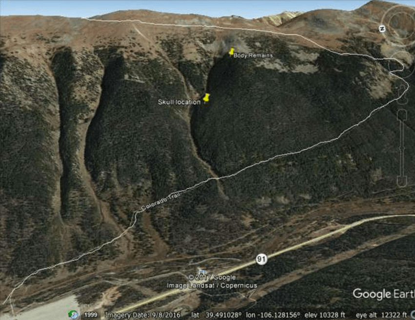 suicide, breckenridge, mystery, colorado, map