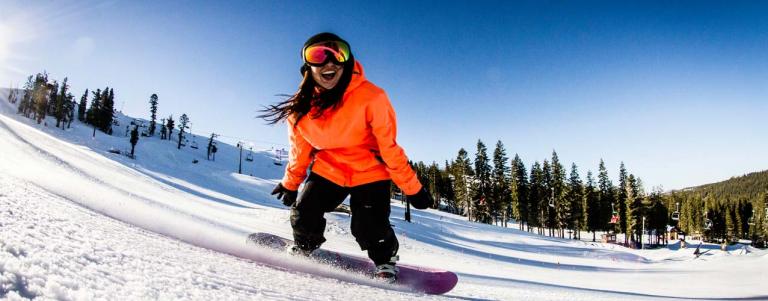 Snowboarding Boreal Mountain