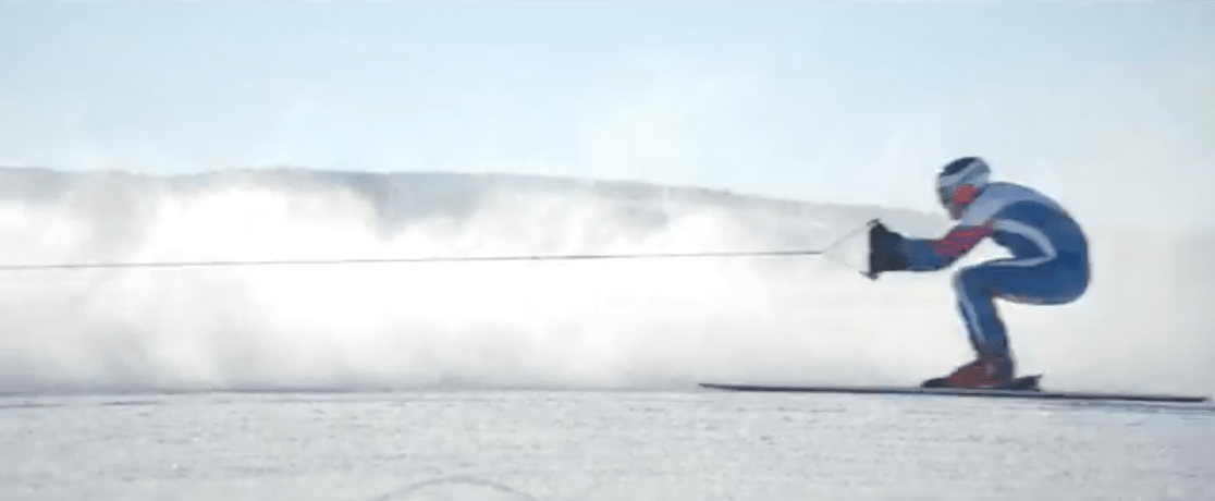graham bell, towed, ski, world record, 
