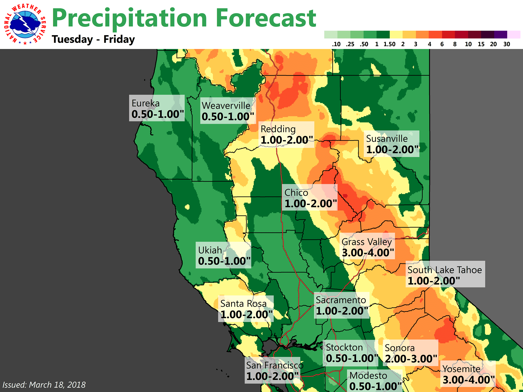 california, noaa, nws, storm, sierras