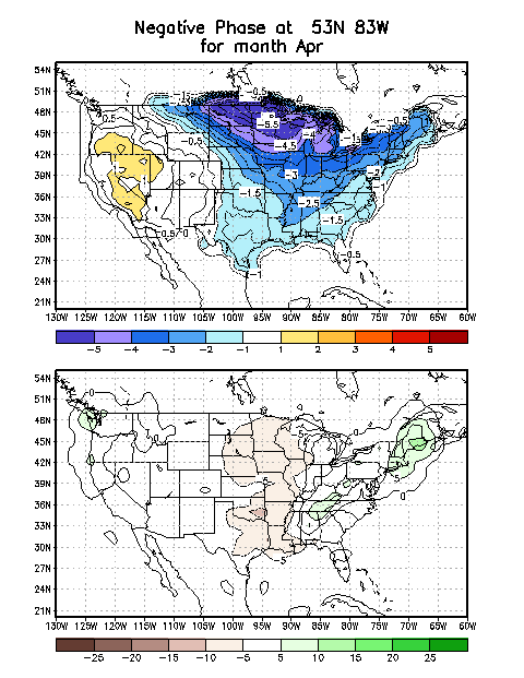 noaa, climate prediction, cold, april