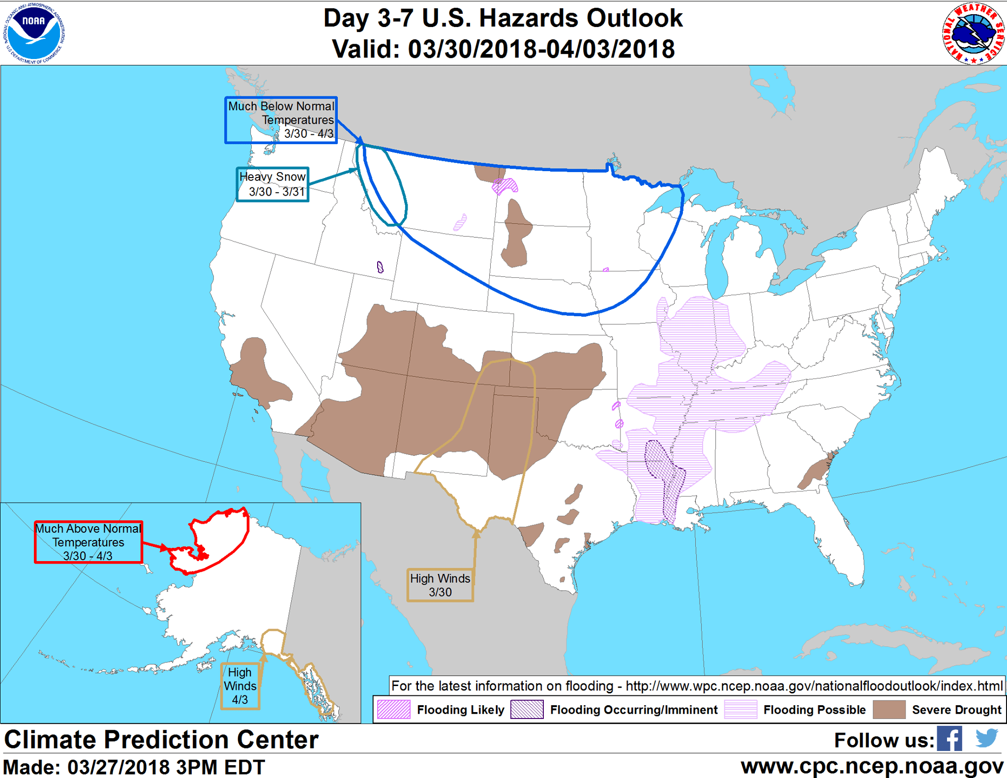noaa, climate prediction, cold, april