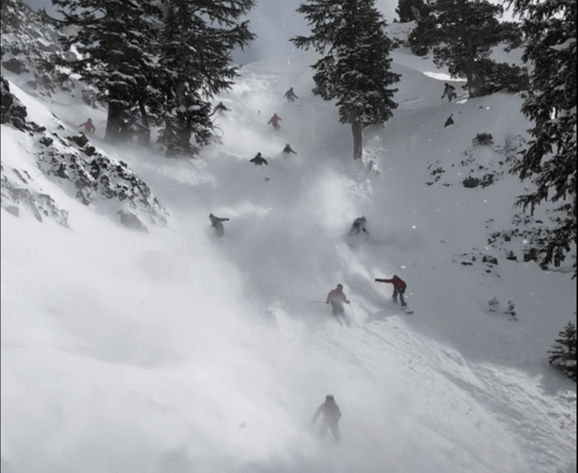 alpine meadows, california, rope drop
