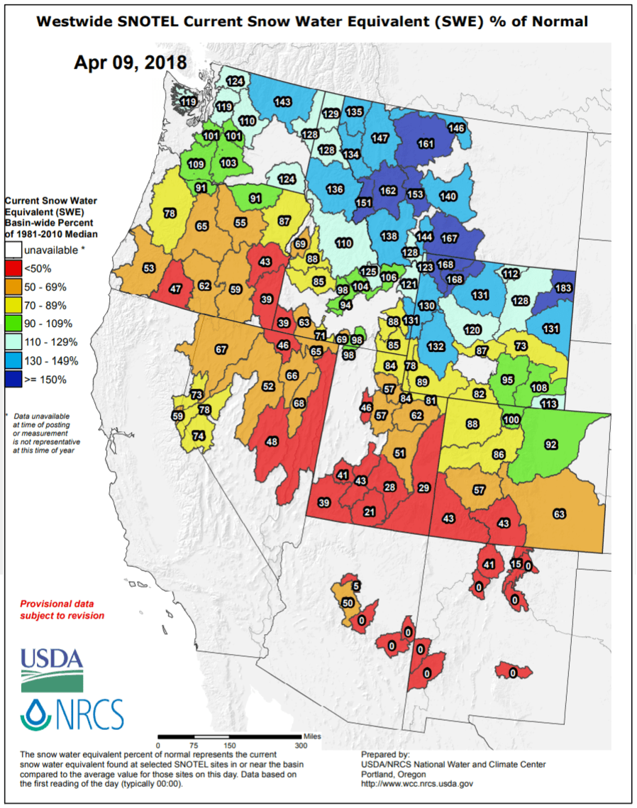 nws, noaa, snowpack, colorado