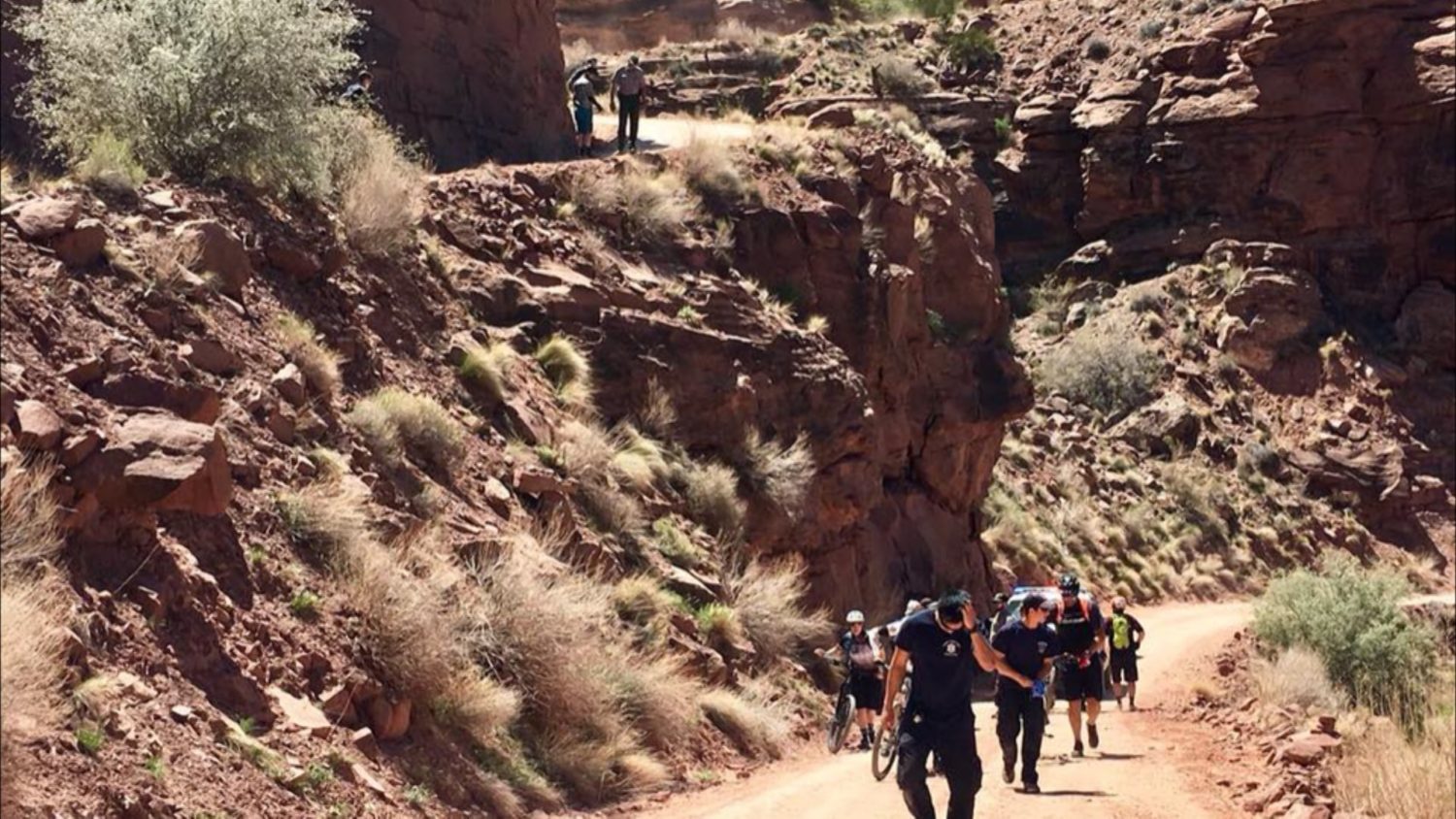 Utah, canyonlands, mountainbike, crash, critical condition