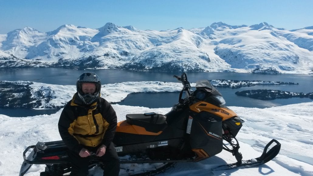 avalanche, alaska, snowmobiler
