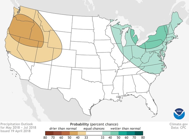 noaa, 3 month outlook, precipitation