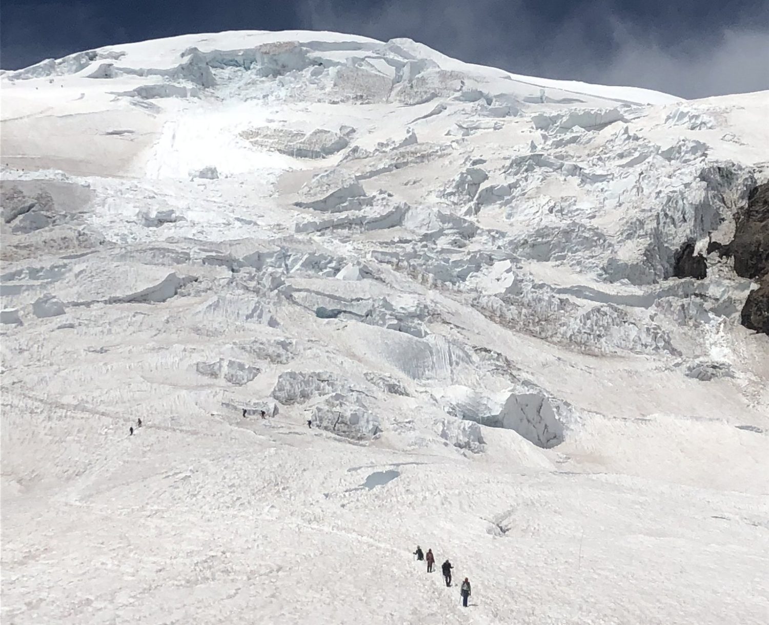 mount rainier, icefall, Washington