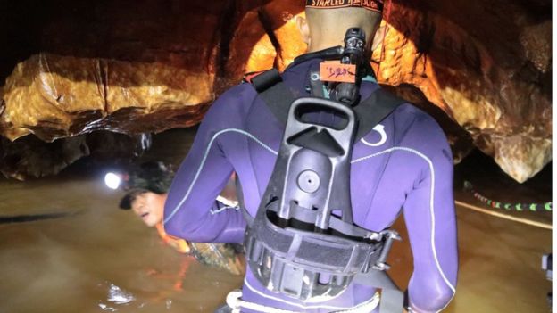 Thai, cave, soccer team, trapped underground