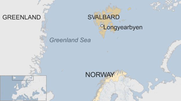 polar bear, shot, Svalbard 