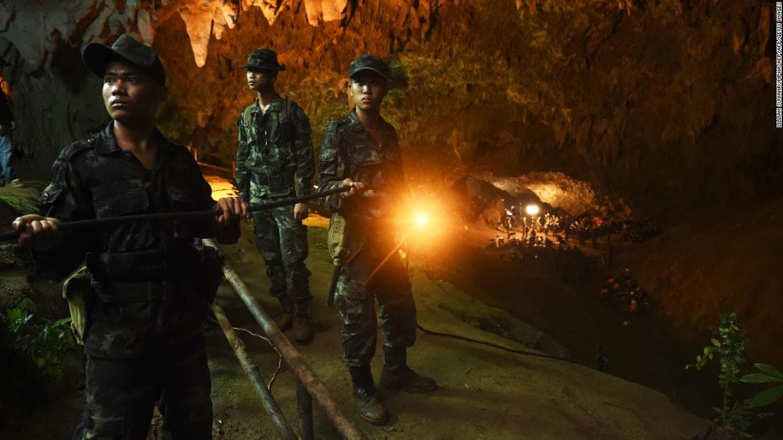 cave, Thailand, trapped underground, soccer team