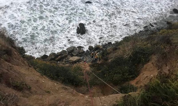 cliff fall, survives week, cliff
