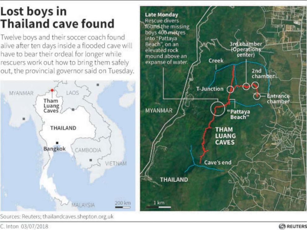 cave, thailand, diver, died, rescue, soccer team, trapped underground