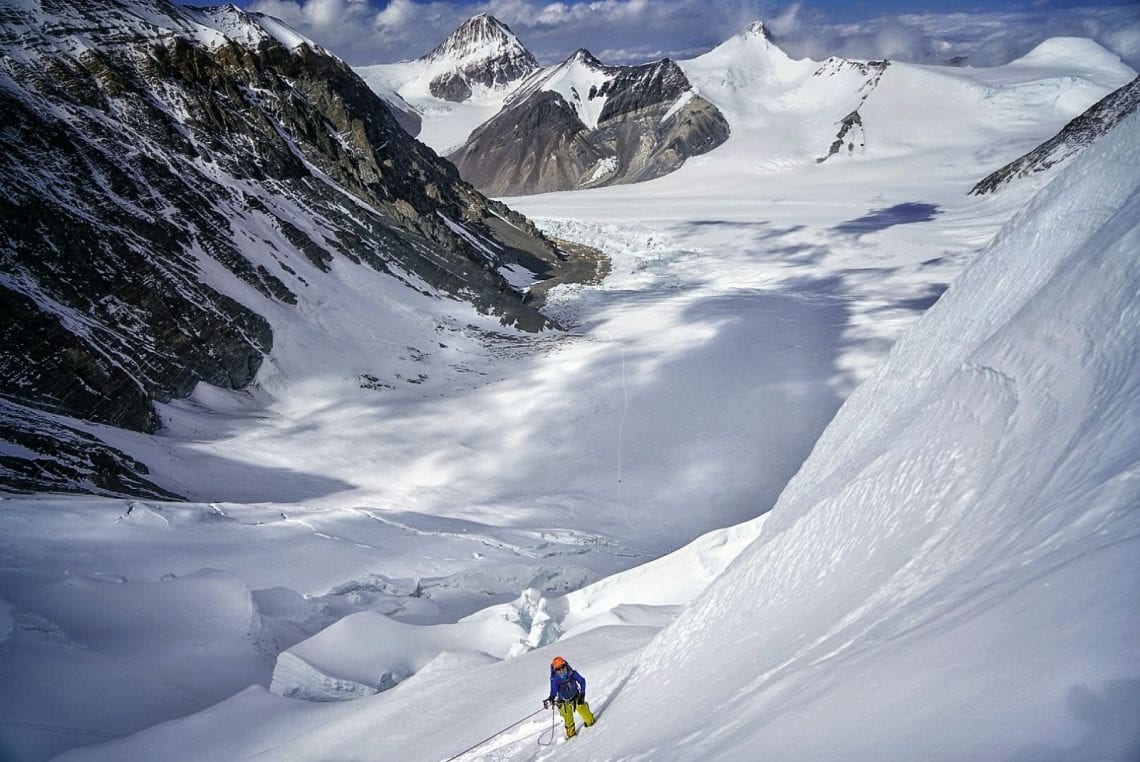 Lhotse, ski descent, alpenglow expeditions, himalayas