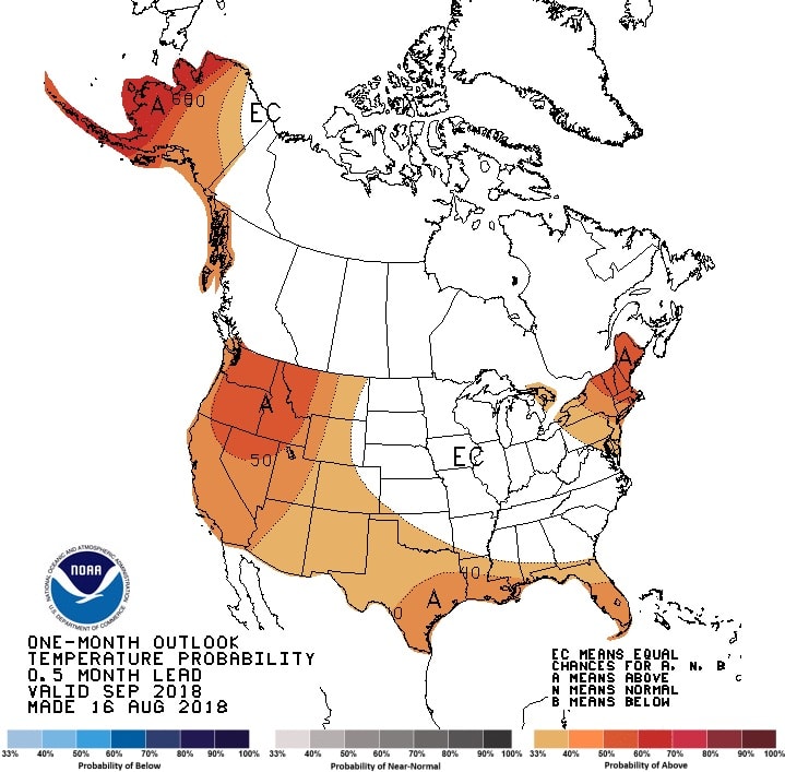 noaa, temperature, outlook