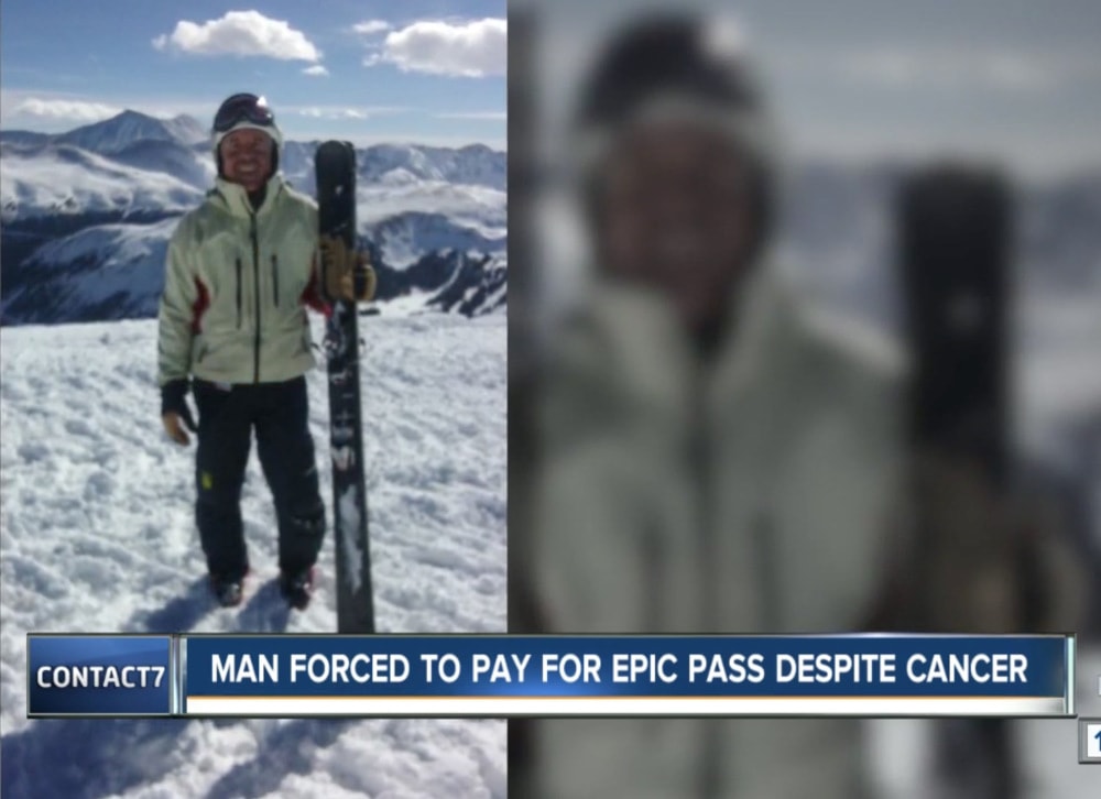 Michael Cookson, cancer patient, vail resorts, epic pass