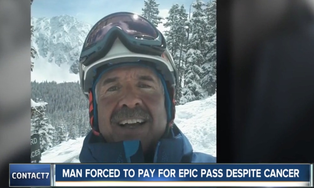Michael Cookson, cancer patient, vail resorts, epic pass
