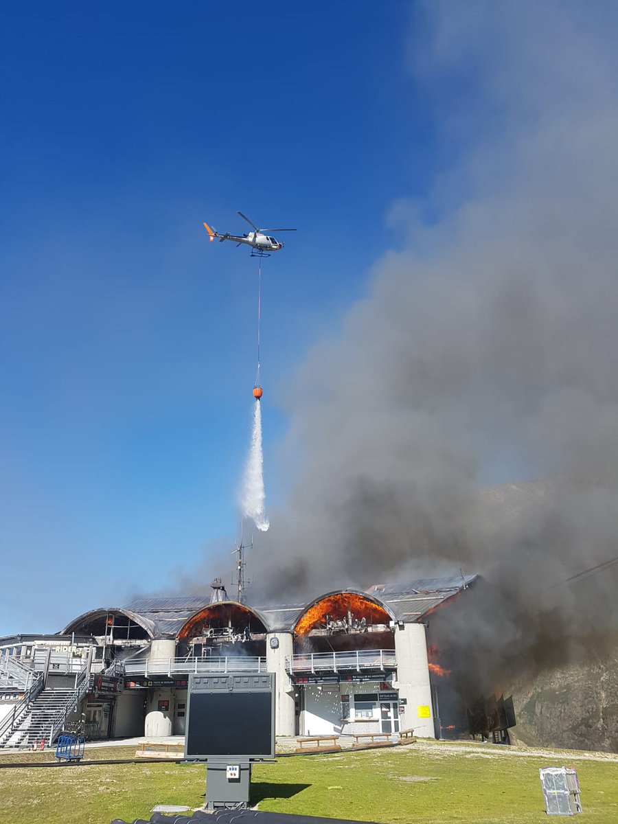 Chamonix, france, cable car, fire