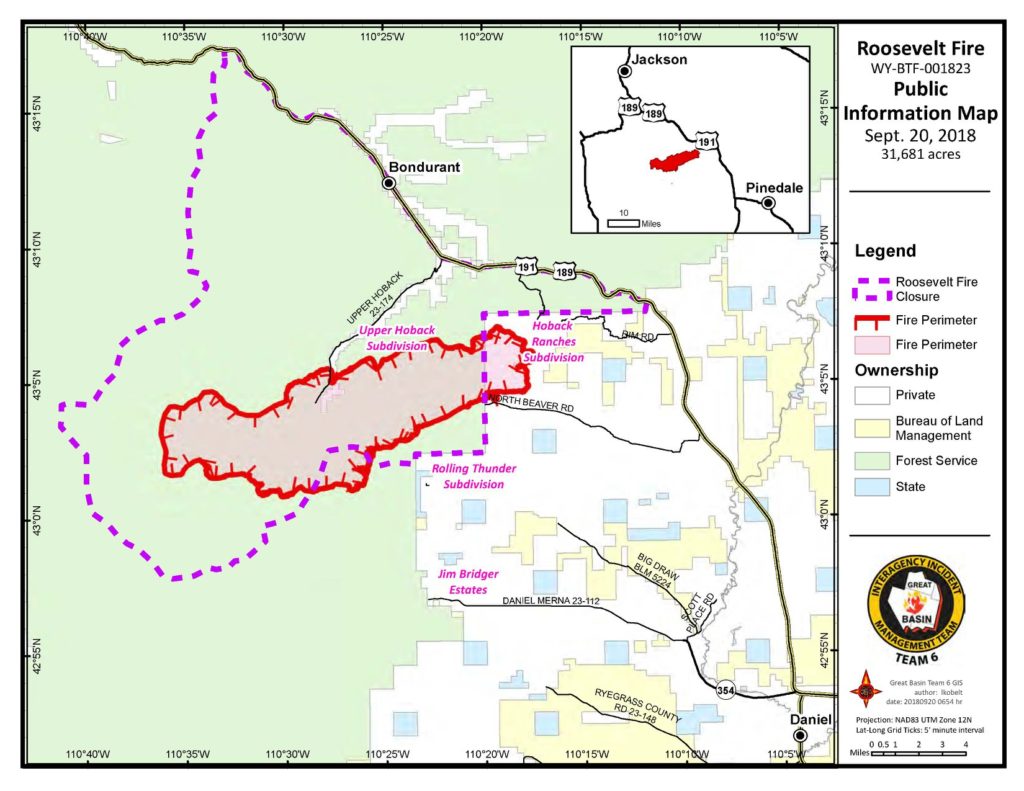 Jackson hole, Wyoming, Jackson, fire