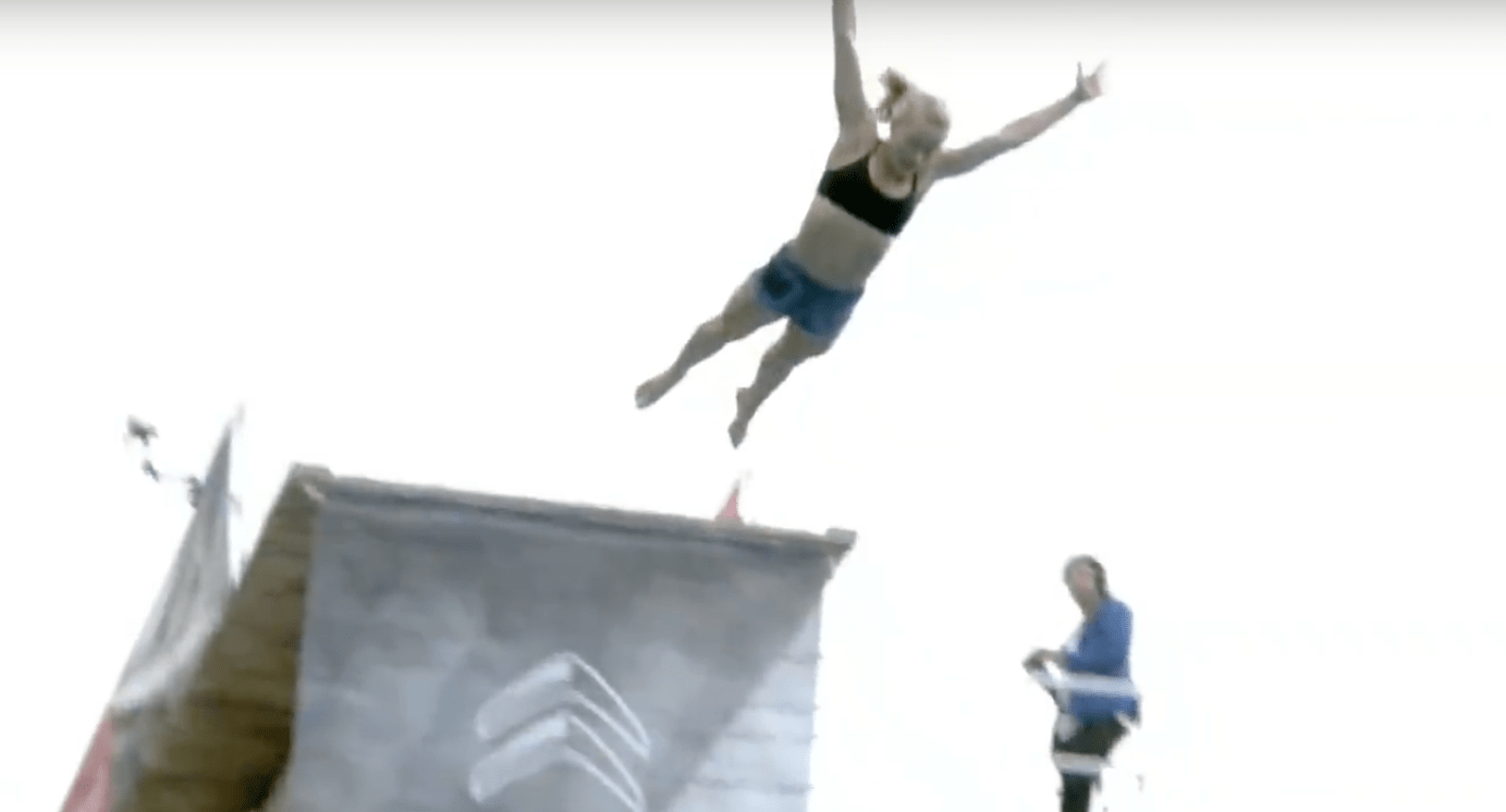 death diving, Norway, belly flop