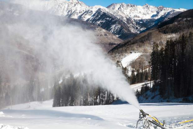 vail, vail mountain, colorado, snowmaking