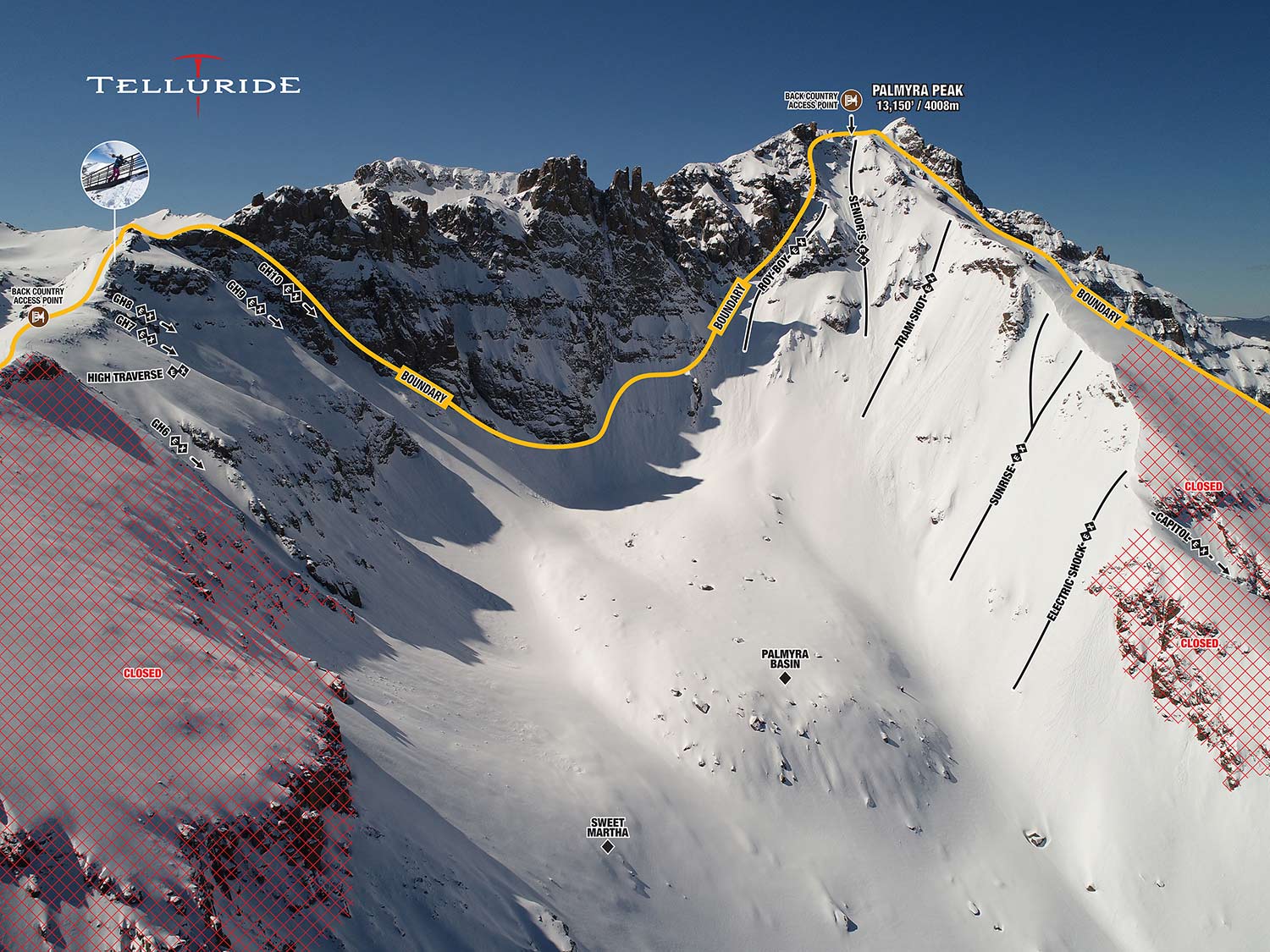 Telluride, colorado, trail map, hike