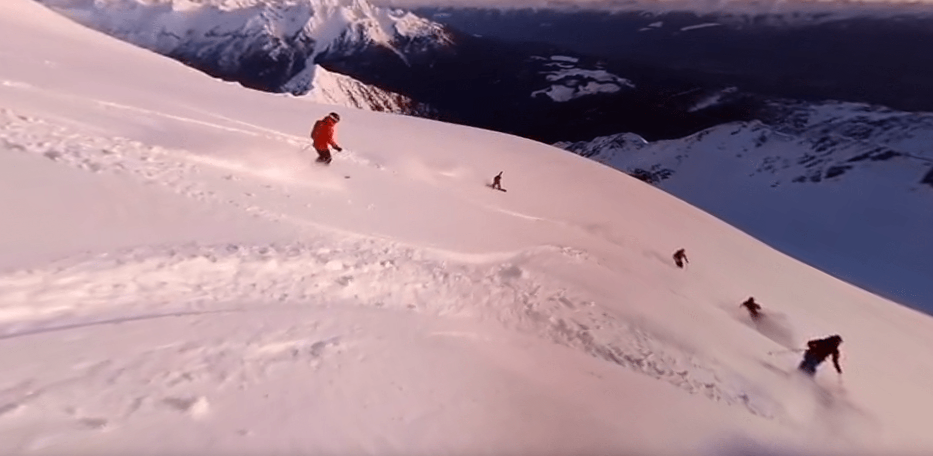 Heli skiing, virtual reality