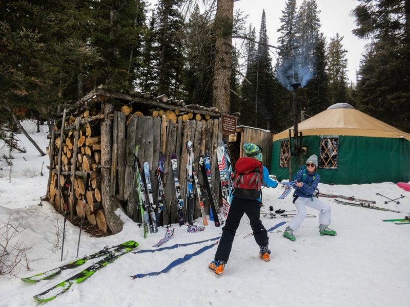 Sun Valley backcountry, skins and friends