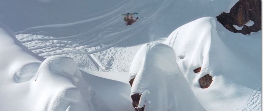 Inverted between two rocks