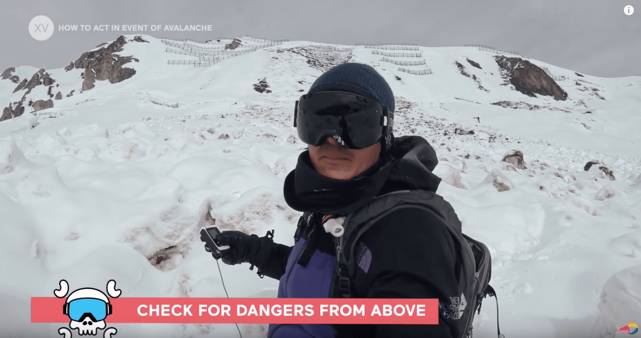 Xavier de le Rue, avalanche, red bull, how to, video