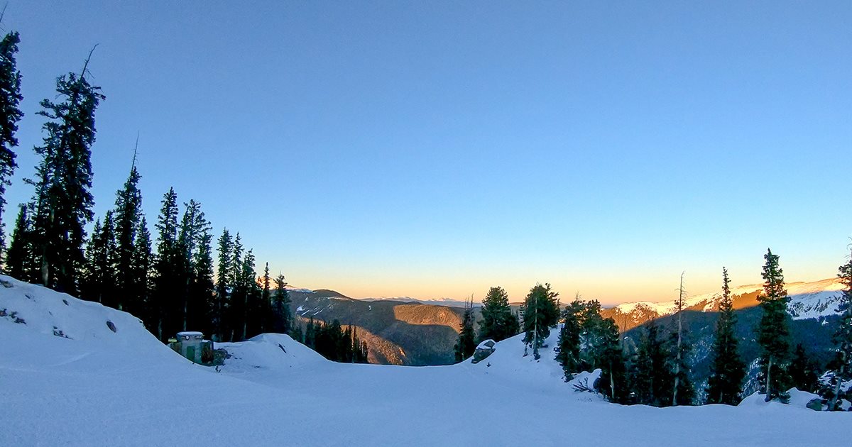 Taos Ski valley current conditions, conditions at taos, current photo of taos