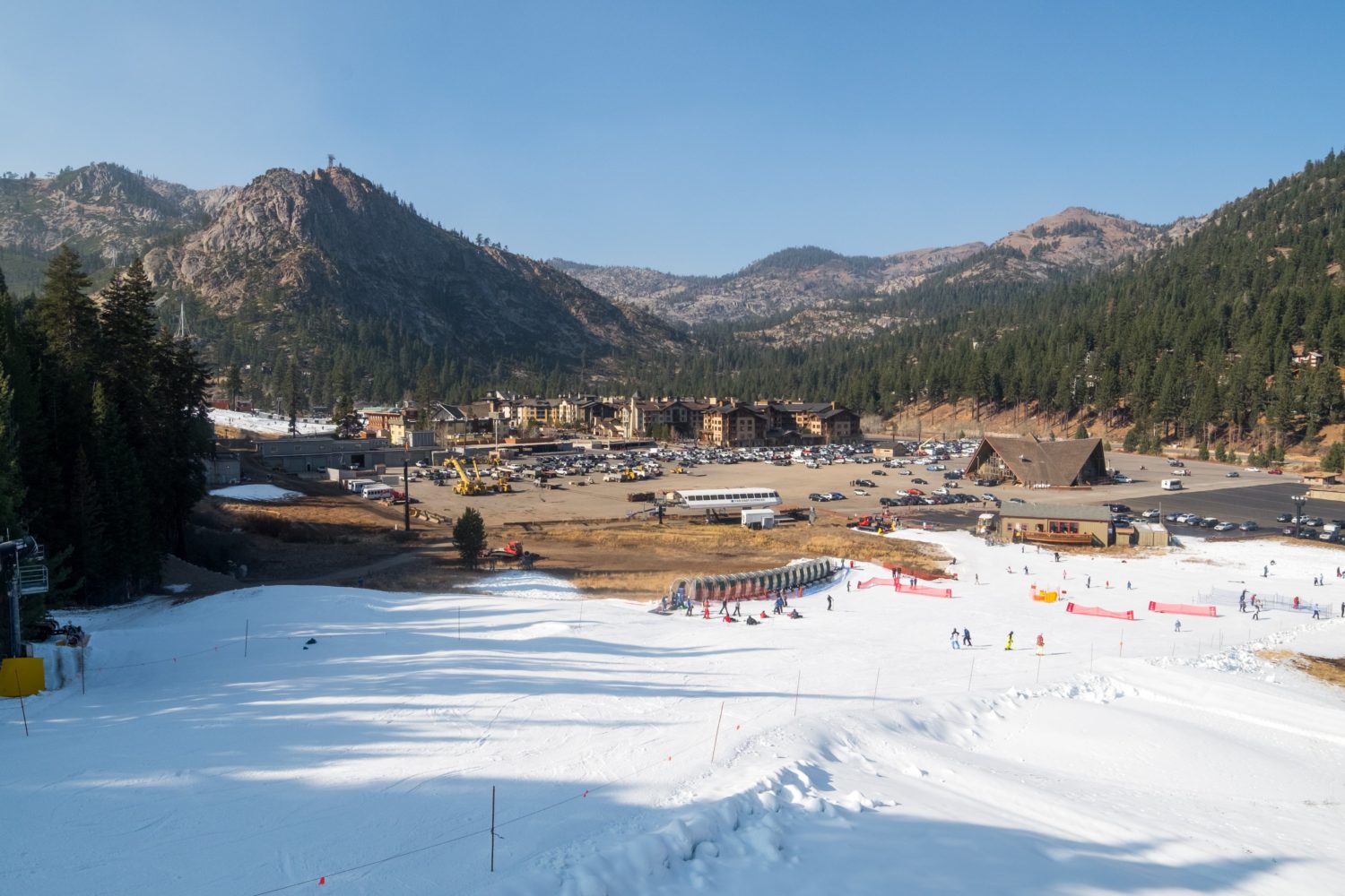 There's snow at Squaw Valley