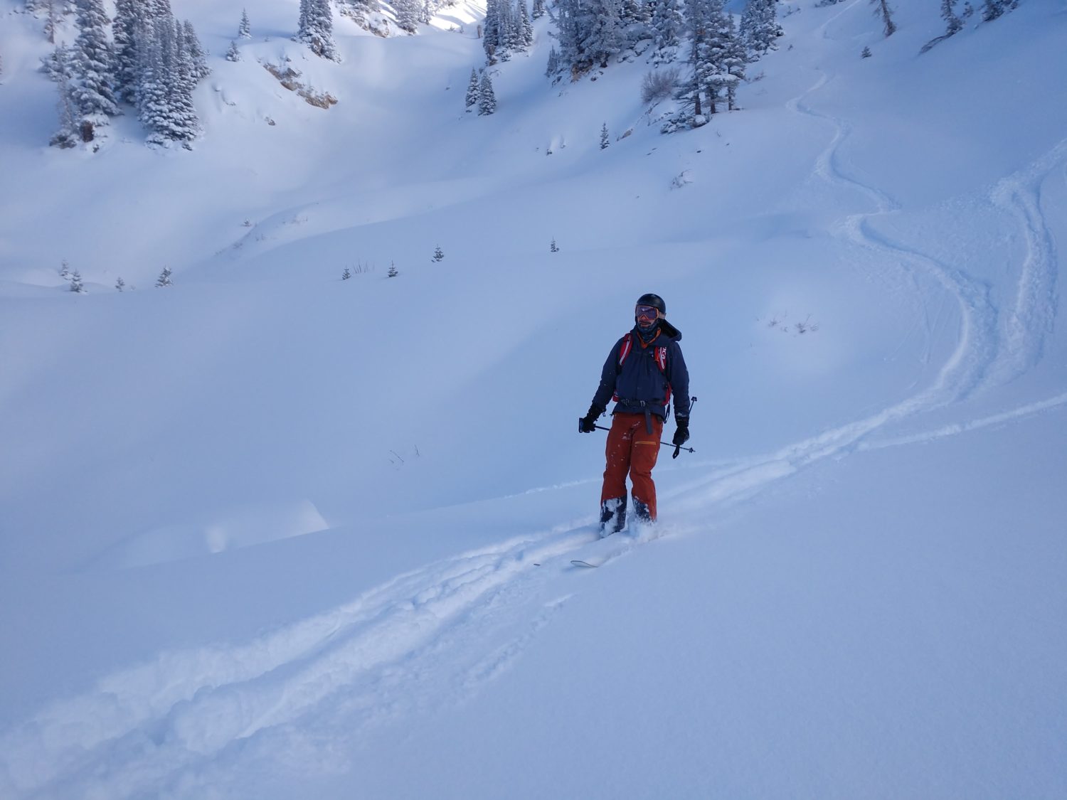 Wasatch Powder ski after glow