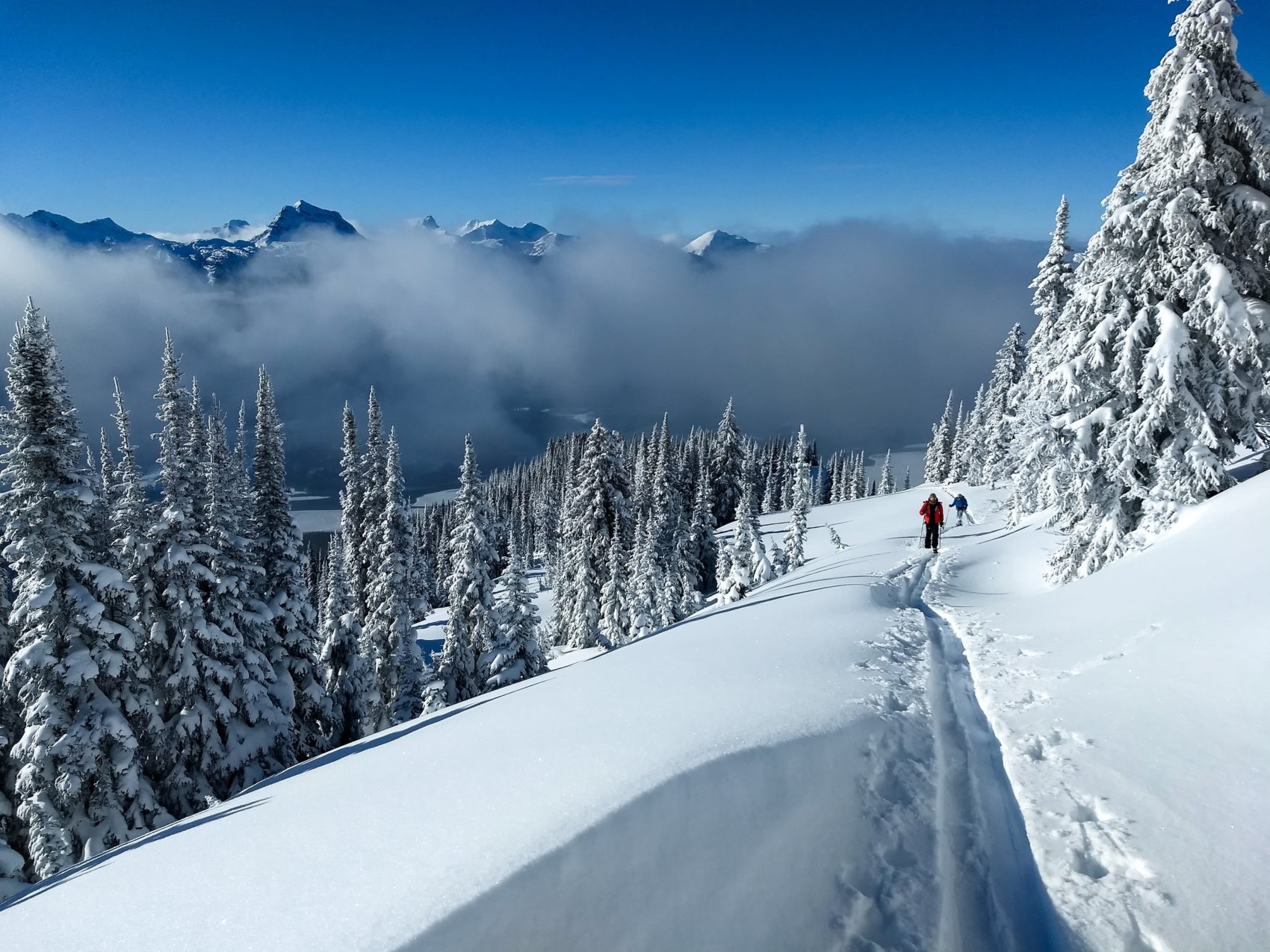 Ski touring in Revelstoke Backcountry