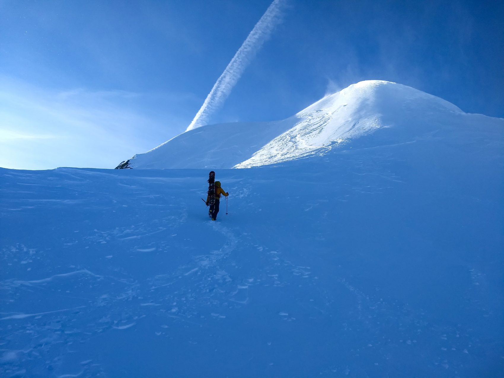 climber ascending rogers peak