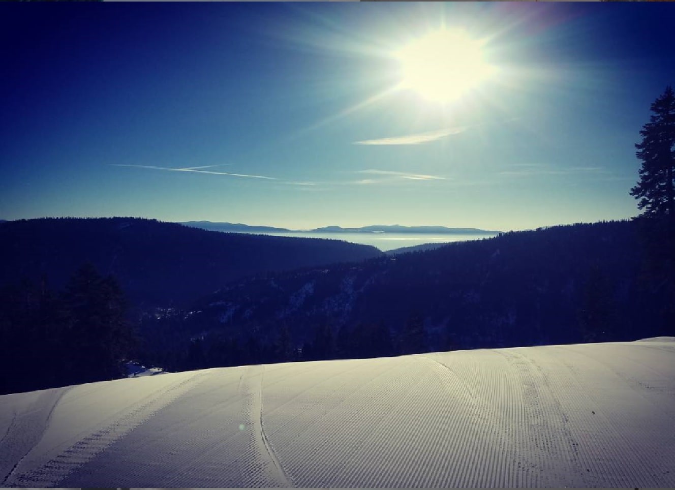 Squaw Creek Groomer, Groomers can be fun too, Groomers, lake tahoe