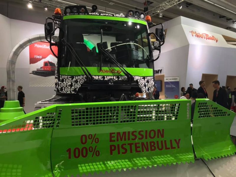 PistenBully, environmentally friendly, green, electric groomer