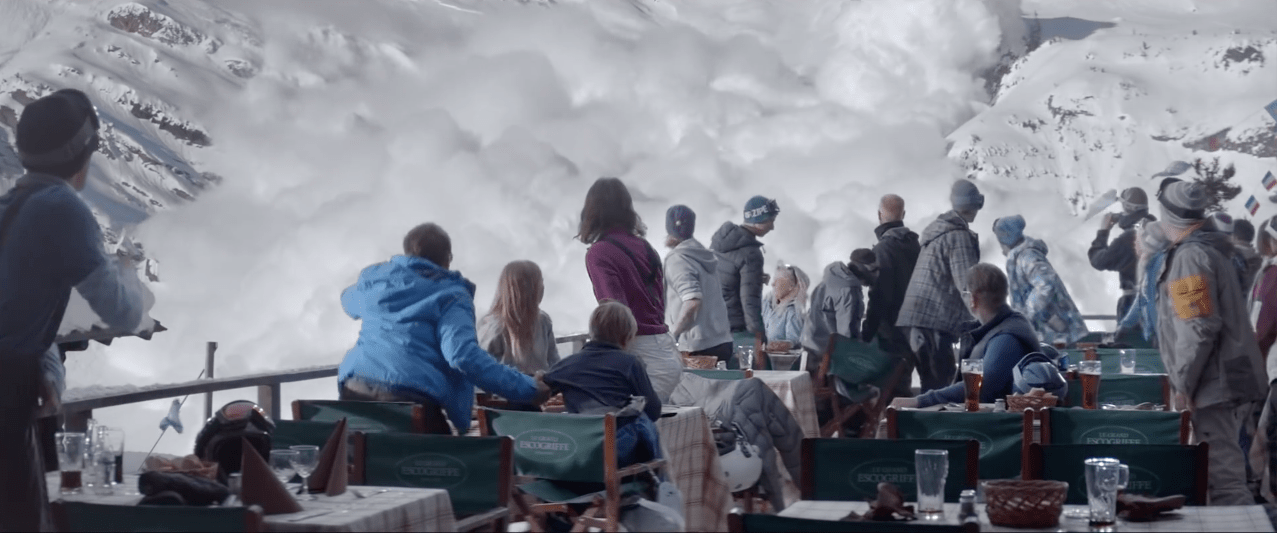 avalanche, viral video, fake, europe, movie