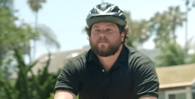 blind, mountain biker,