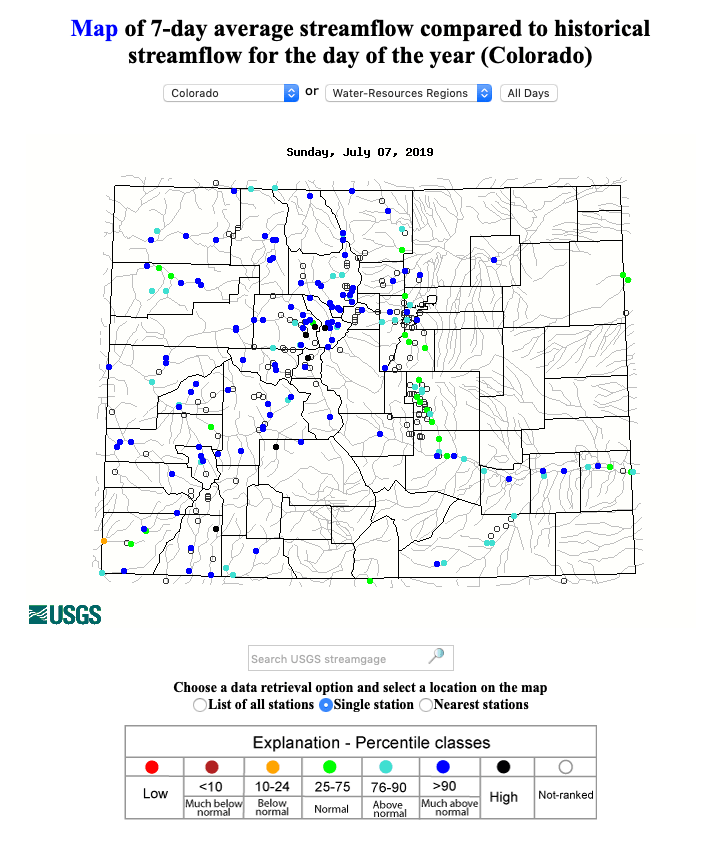 colorado, rivers, streamflow, runoff