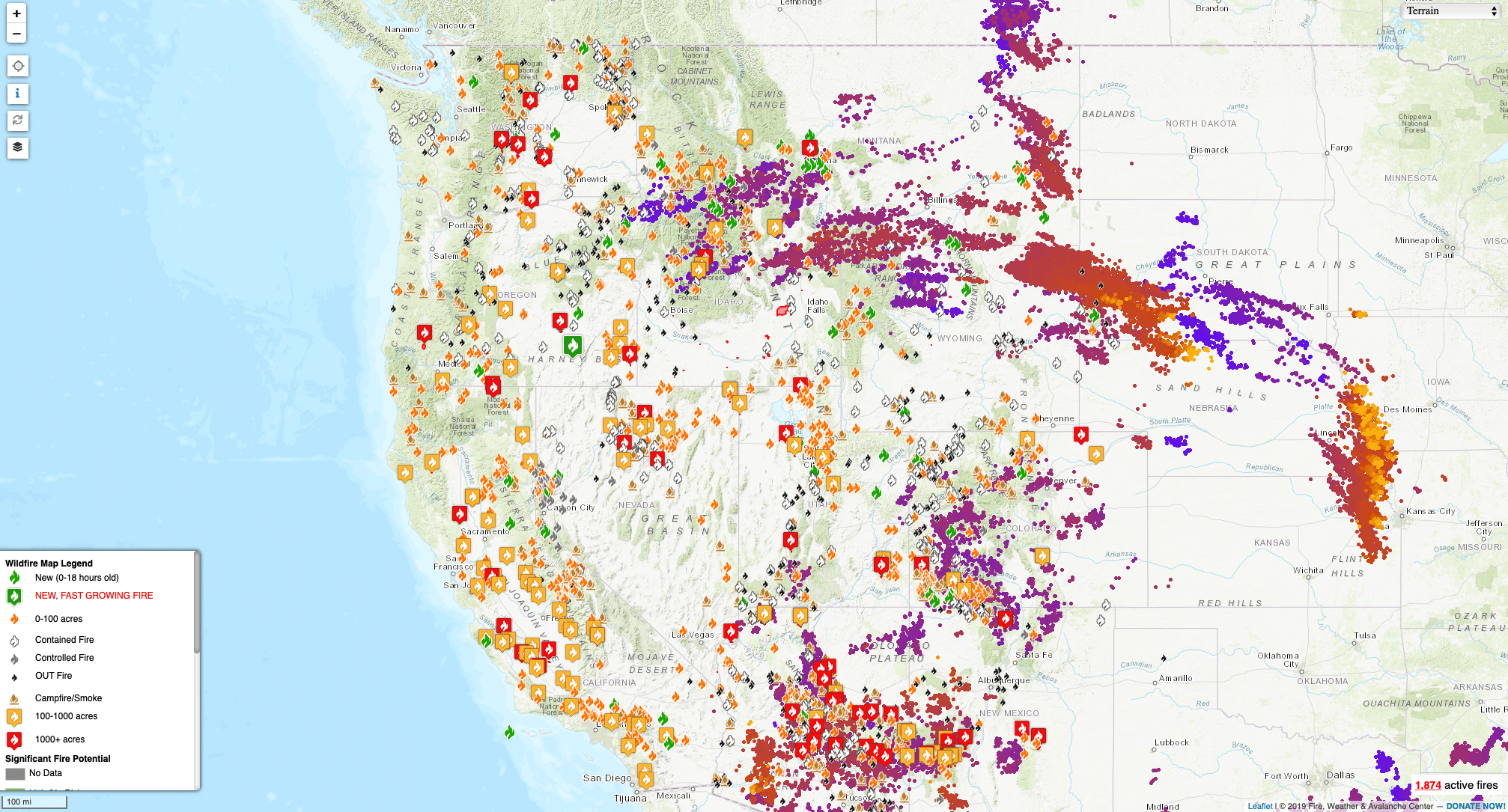 wildfires