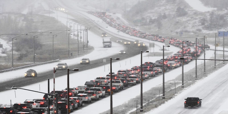 Traffic on Interstate 70