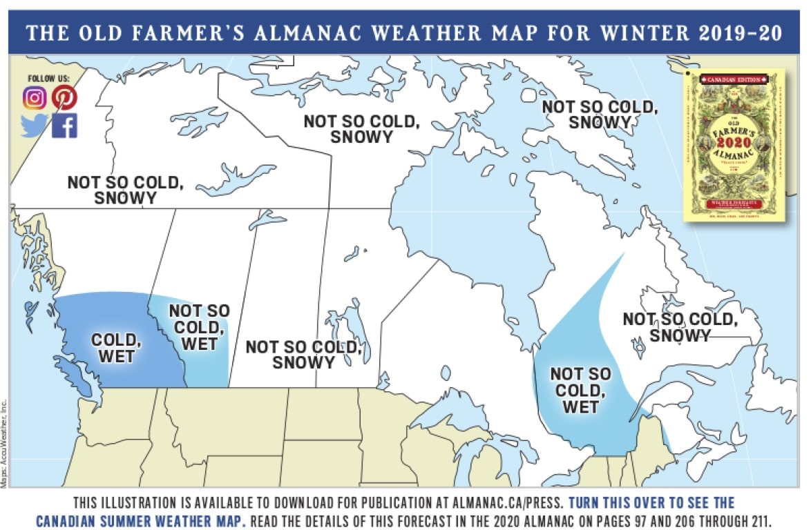 almanac, old farmer's almanac, forecast, winter, canada