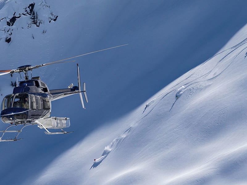 International heli skiing trips for affordable prices.